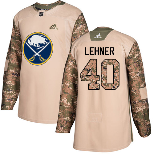 Adidas Sabres #40 Robin Lehner Camo Authentic Veterans Day Youth Stitched NHL Jersey